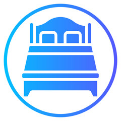bed rest gradient icon