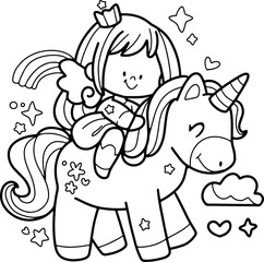  fantasy illustrations, perfect for coloring books