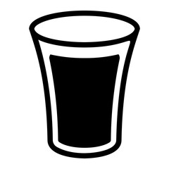 drinking water glyph icon