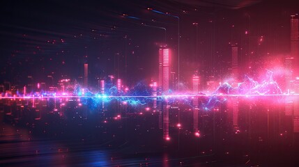 A futuristic holographic Gantt chart display designed for project management, featuring dynamic and dramatic compositions with ample copy space.