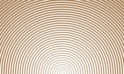 abstract simple brown thin to thick arc circle wave line can be used background.