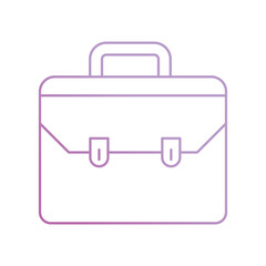 briefcase icon with white background vector stock illustration