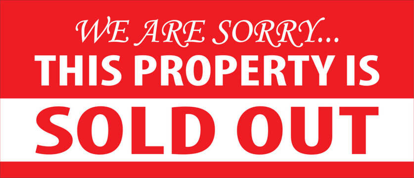 This property is sold out notice vector.eps