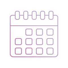 calender icon with white background vector stock illustration
