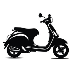 Fototapeta premium Scooter graphic silhouette vector