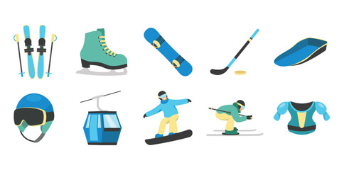 Winter Sport Vector Set