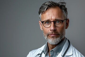Portrait of a Serious Male Doctor