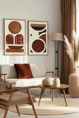 Set of Boho Wall Art: Gallery Wall Collection with Mid Century Modern Prints, Perfect for Bohemian Home Decor