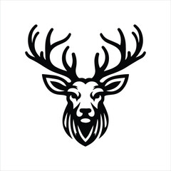 Lion, deer, cute dog head vector