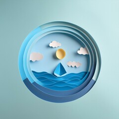 illustration of an background with a globe