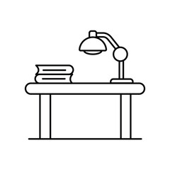 workspace icon with white background vector stock illustration