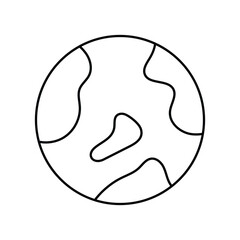 globle icon with white background vector stock illustration