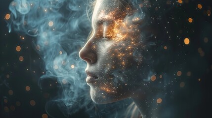 An open book philosopher's mind with a blurred philosophical background