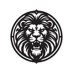 Lion, deer, cute dog head vector