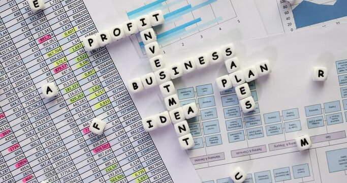 Scanword for creating a business plan and analysis