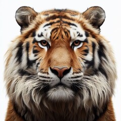 Fototapeta premium tiger in the white