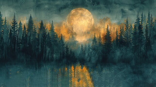 A serene forest clearing adorned with a Native American medicine wheel, a sacred symbol representing the spiritual connection to Mother Earth and the eternal cycles of nature, rendered in the ethereal