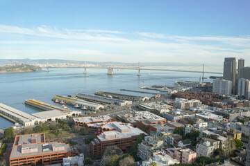Obraz premium View of piers of San Francisco, California