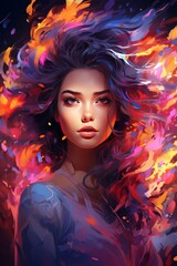 Designing Eye-Catching Backgrounds with Neon Colors