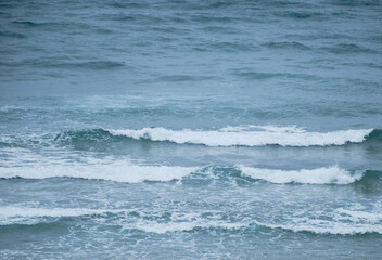 初夏の日本海の波