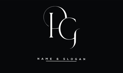 GP, PG, G, P Abstract Letters Logo Monogram