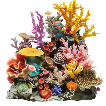 recommend clip art: Beautiful Coral Reef Isolated