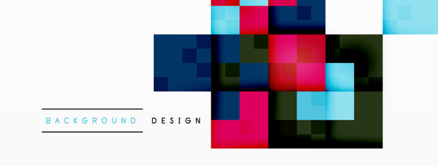 Dynamic colorful squares background. Vector Illustration For Wallpaper, Banner, Background, Card, Book Illustration, landing page