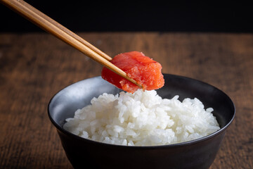明太子とご飯　Japanese food