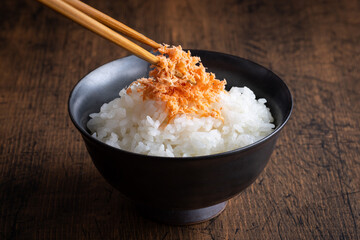 鮭とご飯　Japanese food