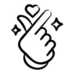 Fototapeta premium Love Icon