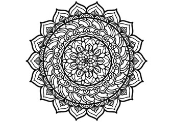 Flower mandala decorative element2