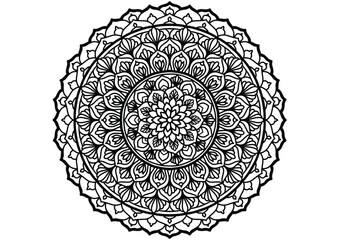 Flower mandala decorative element4