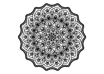 Flower mandala decorative element3