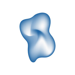 modern shape fluid holographic abstract modern trend element vector