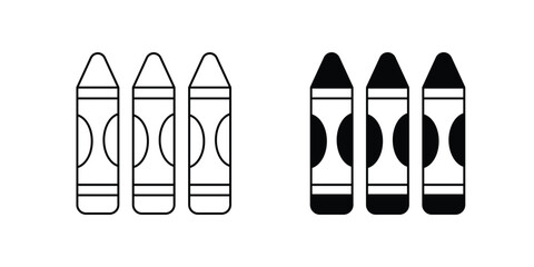 cryon icon with white background vector stock illustration