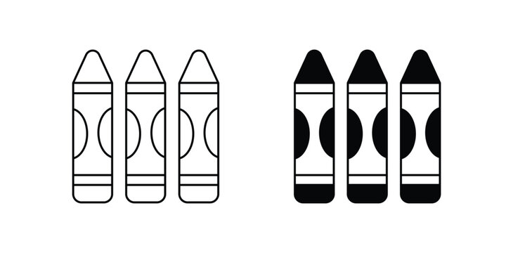 cryon icon with white background vector stock illustration