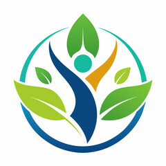 Therapeutic And Holistic Health Center Logo Design vector icon Template. Health And Wellness Logo vector art Illustration.