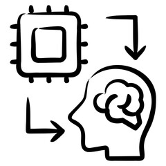 Brain Computer Interface Icon