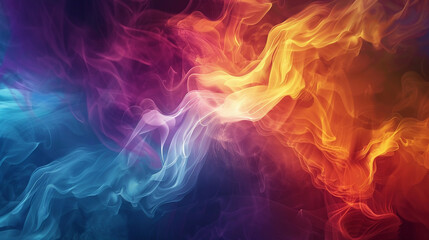 Fototapeta premium The dynamic colors in the background image create a sense of excitement and energy.