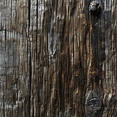 The image is of a wooden surface with a lot of cracks and splinters