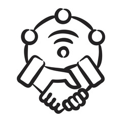 Virtual Collaboration Icon