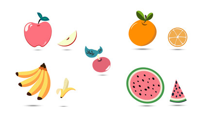 fruit icon isolate background vector
