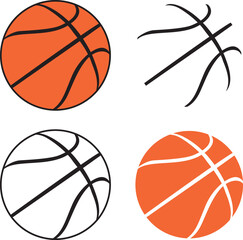 Basketball, Basketball outline, Basketball Cut Files © TrangNBVN