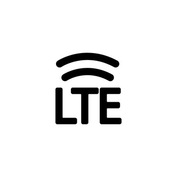 lte icon flat design isolated on white background