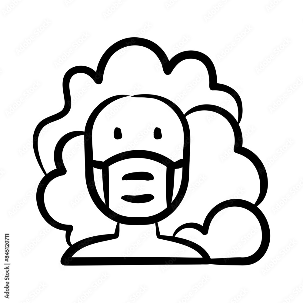 Sticker Smoky Air Icon