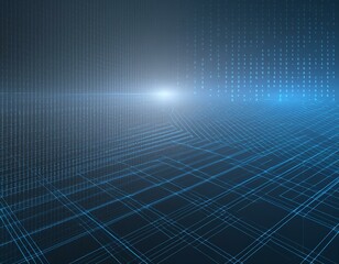青いデジタルネットワークイメージ背景