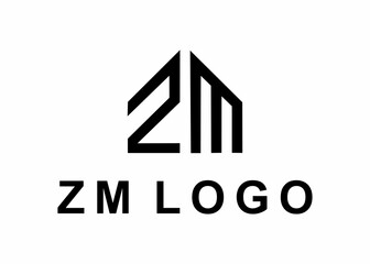 letter zm logo, design, Vector, illustration, creative icon, template