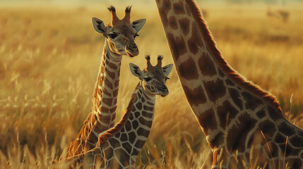 giraffe in the savannah