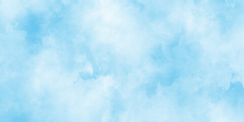 Obraz premium Sky blue Aquarelle paint paper textured canvas element, hand drawn watercolor illustration, painting soft blue textured on wet white paper, Light sky blue brush painted watercolor background.