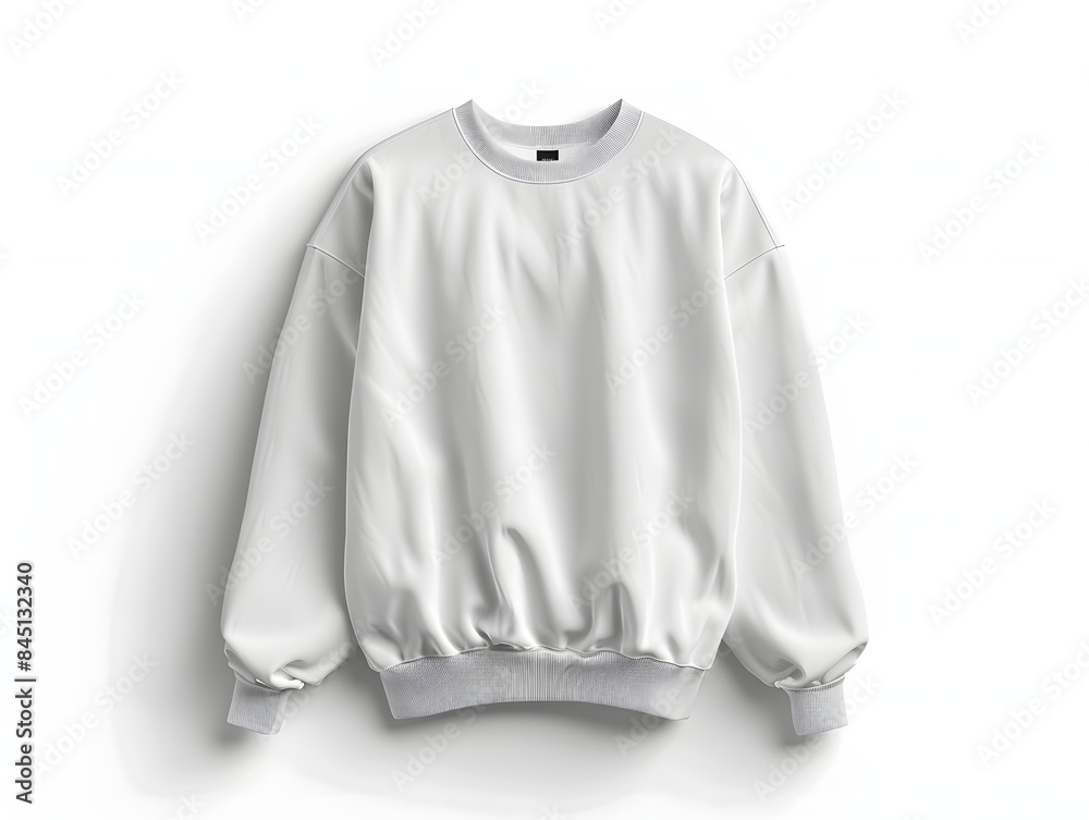 Sticker Sweatshirt mockup with isolated white background